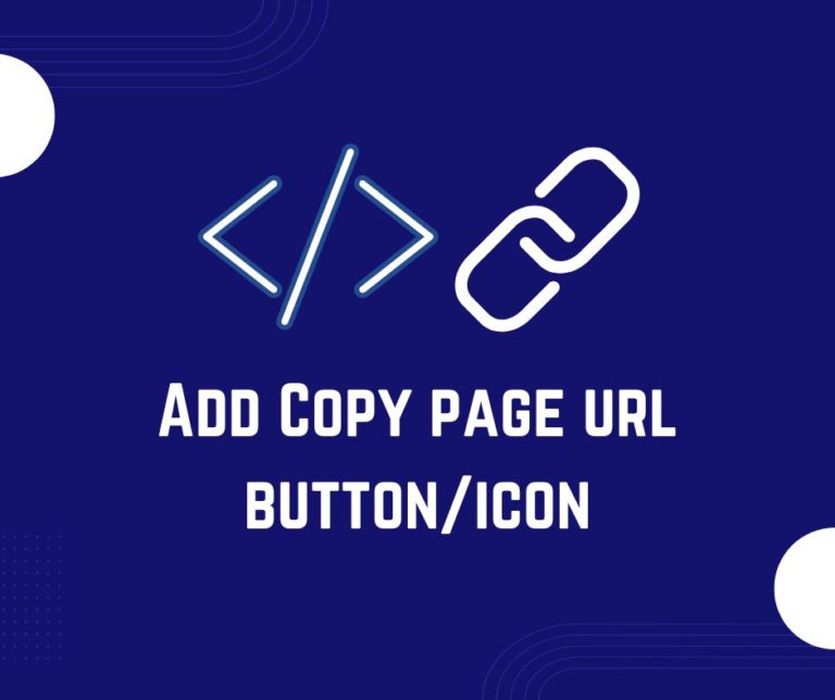 add copy page URL icon